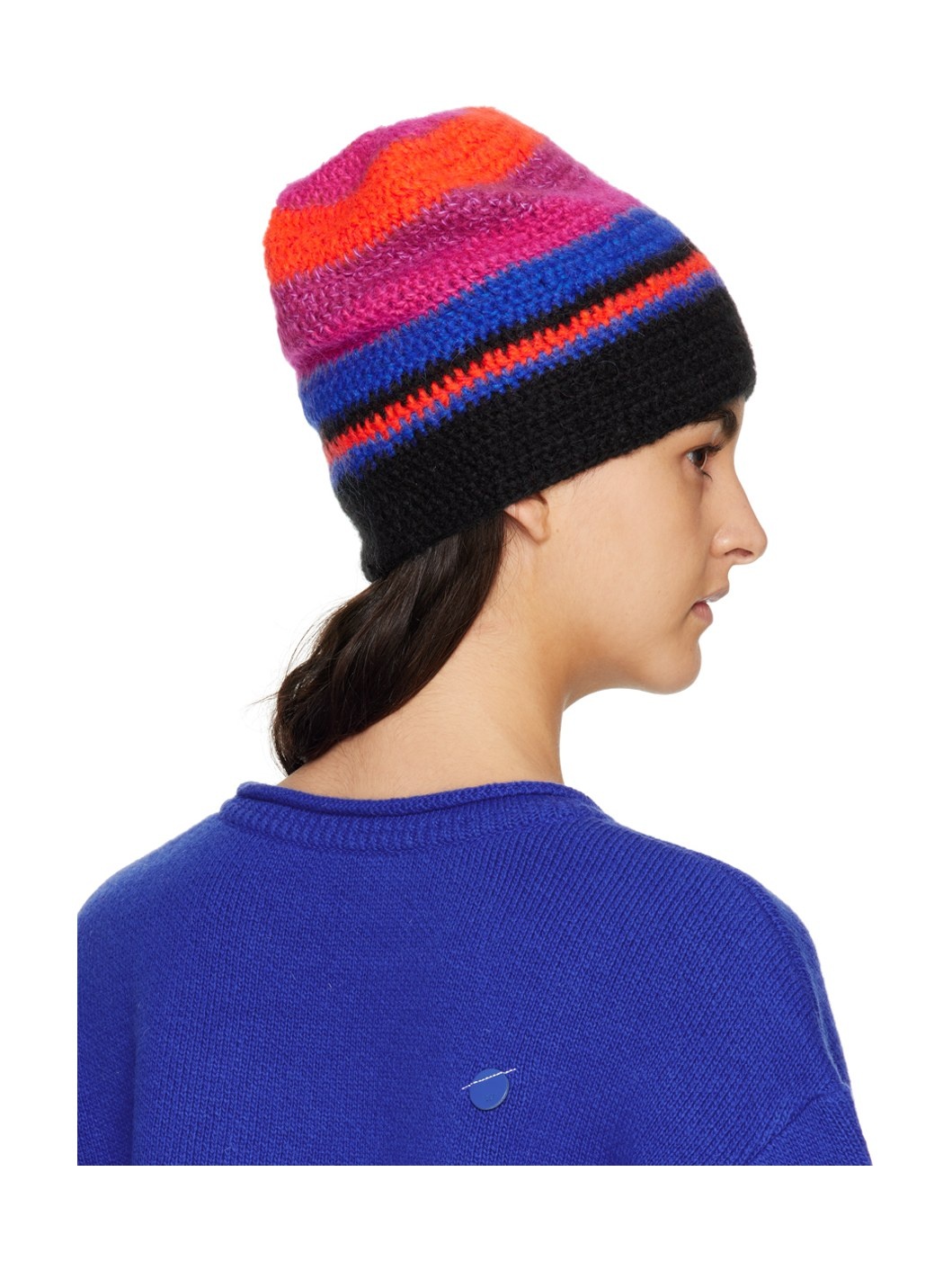 Multicolor Stripe Beanie - 3