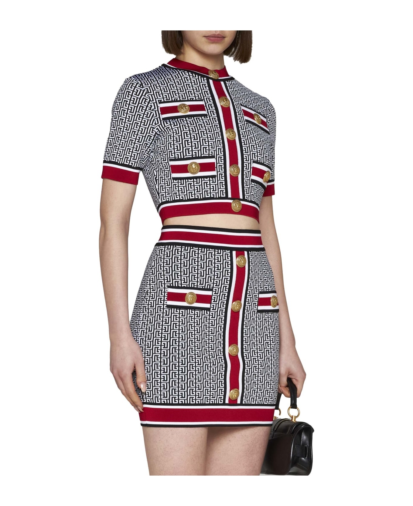 Monogram Knit Short Skirt - 2