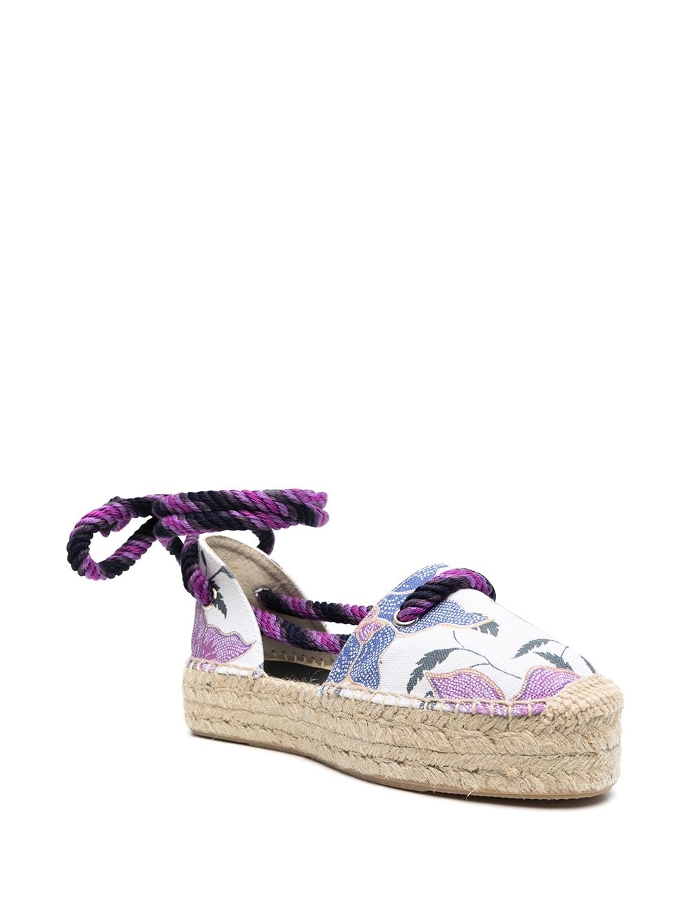 floral-print espadrilles - 2