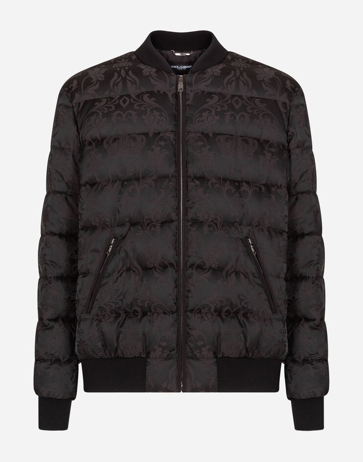 Quilted nylon jacket with jacquard crowns - 3