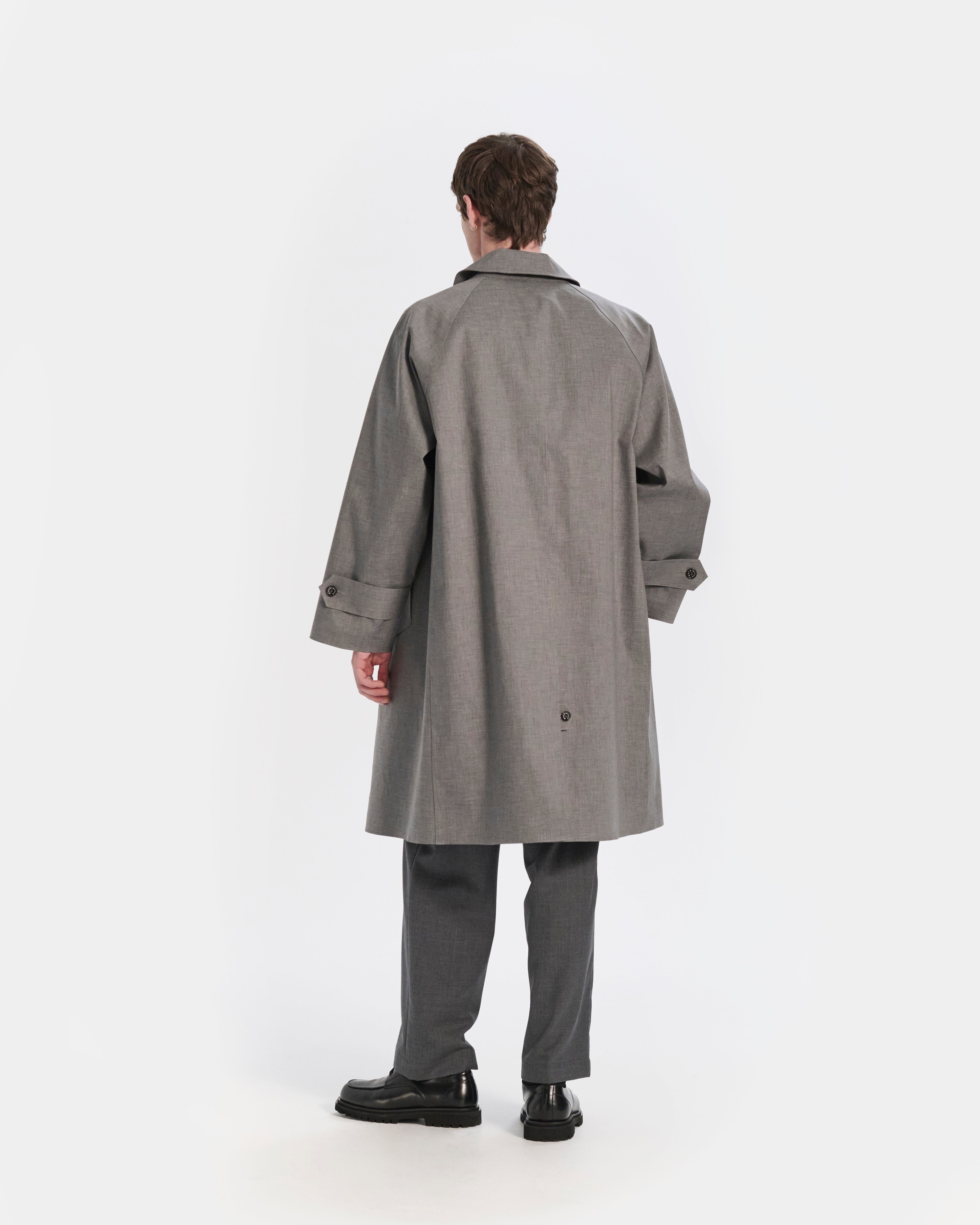 Lauder Rubberised 3/4 Length Oversized Coat - 3