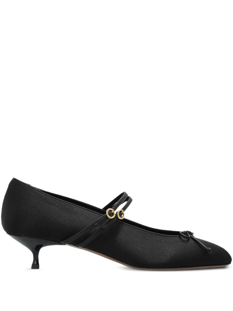 45mm Pha strap bow-detail pumps 1