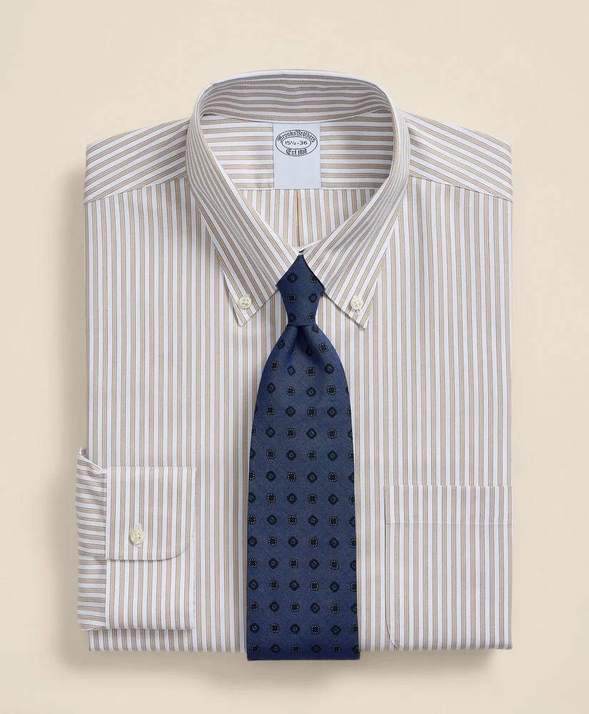 Cotton Non-Iron Oxford Button-Down Collar Dress Shirt - 1