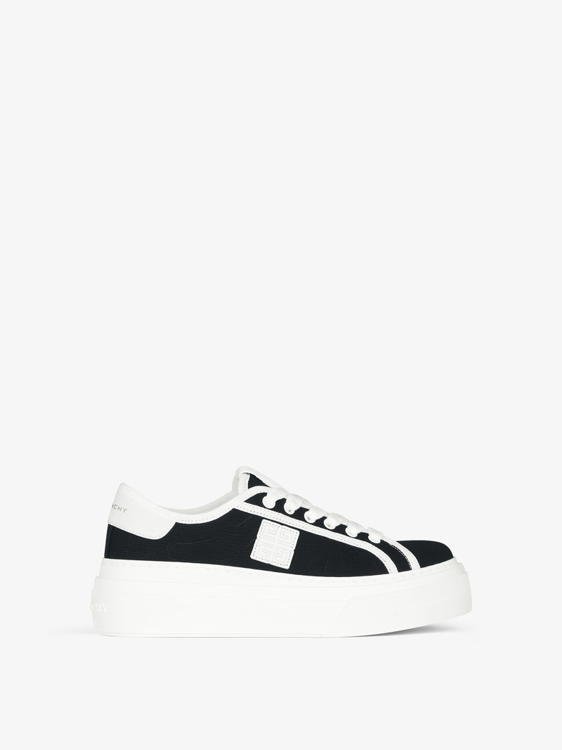 CITY PLATFORM SNEAKERS IN CANVAS 1