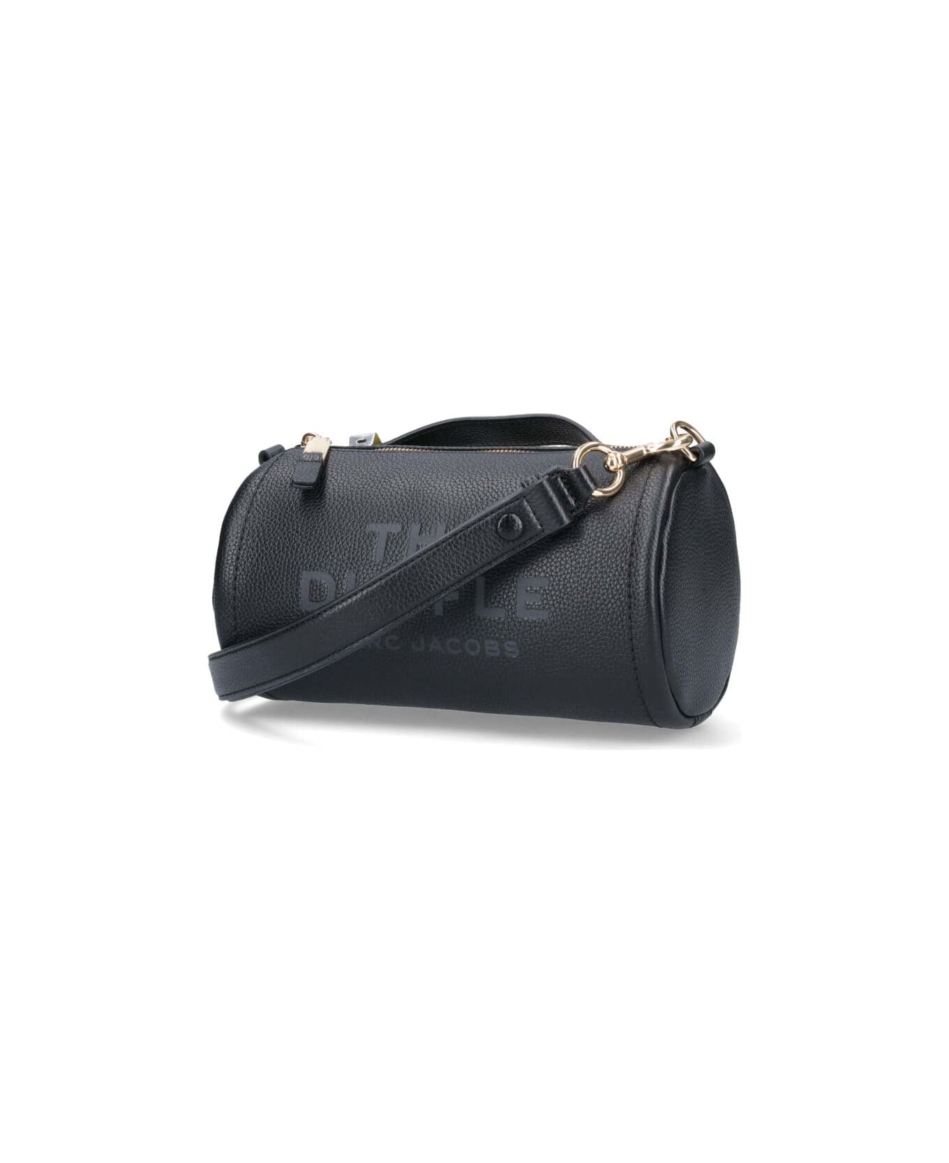 Black Leather Duffle Bag - 2