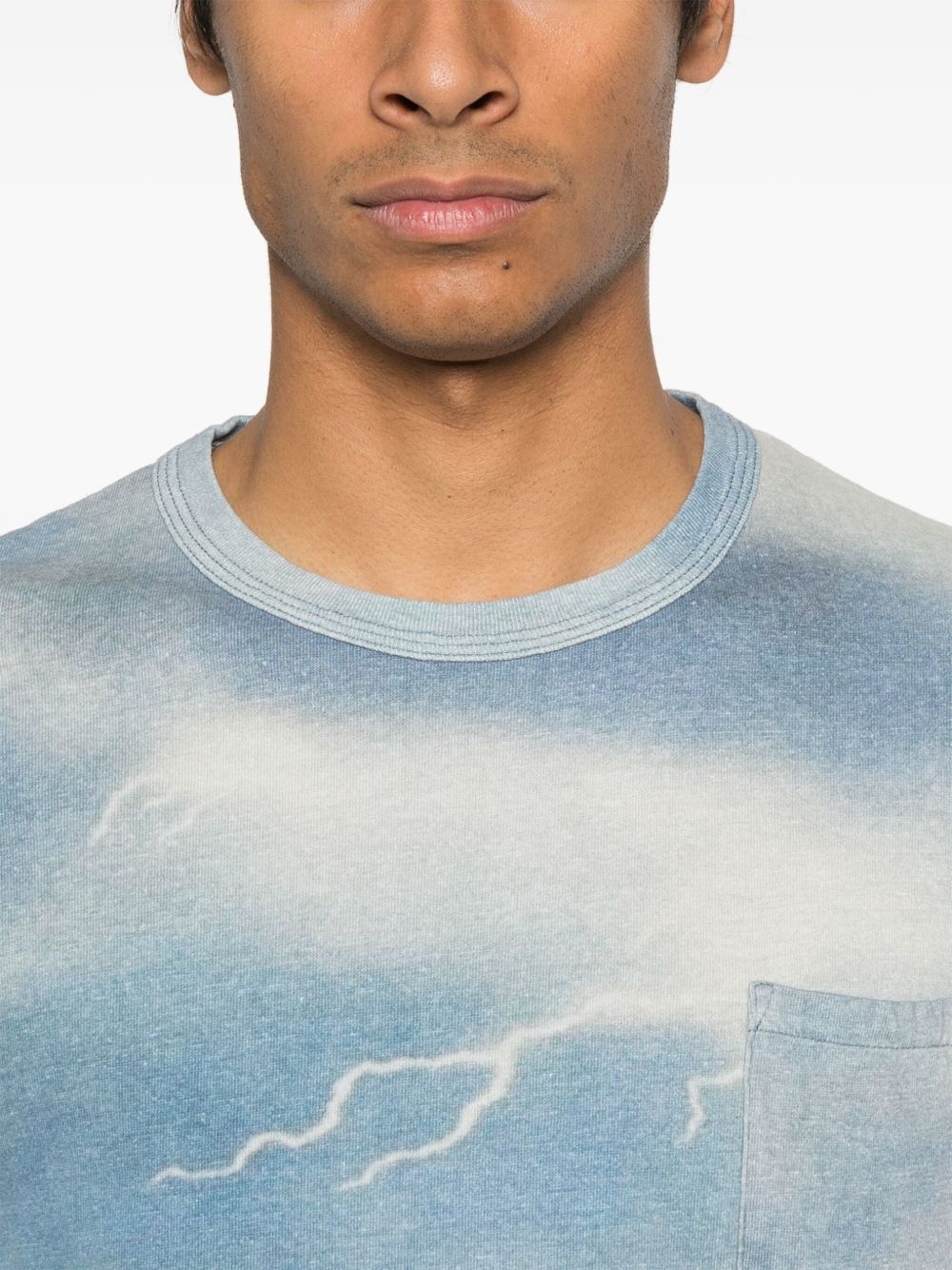 landscape-print T-shirt - 4