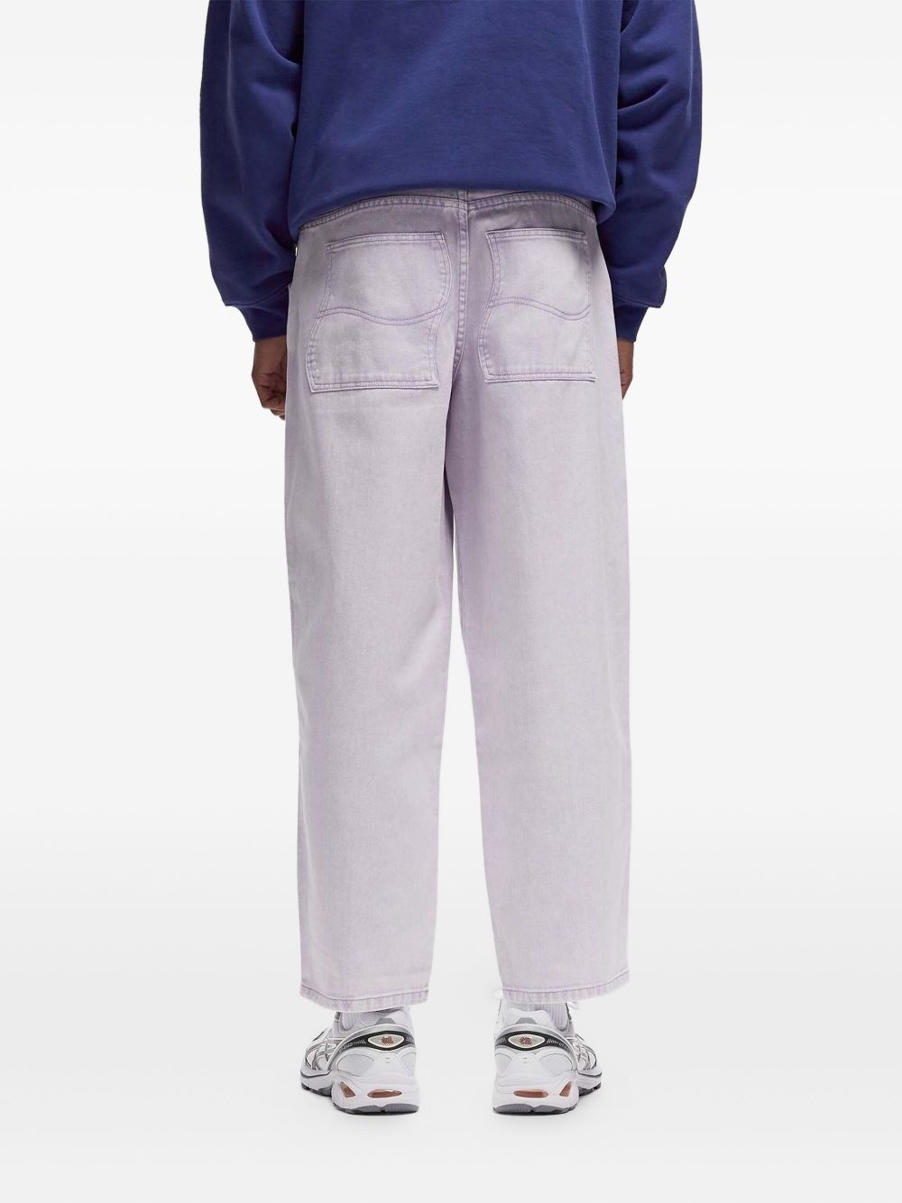 logo-embroidered jeans - 3