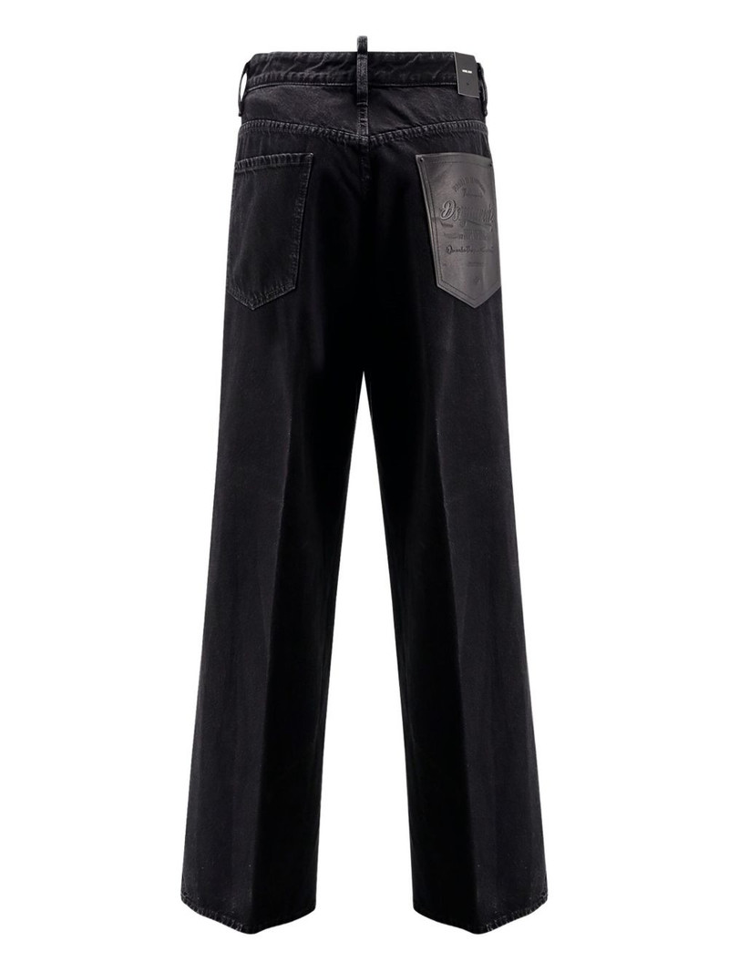 DSQUARED2 leather-patch jeans outlook