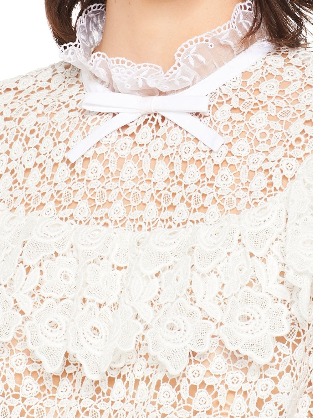 cropped lace top - 5