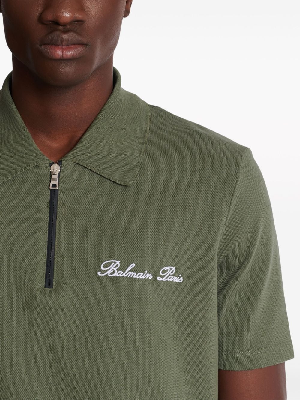 embroidered-logo polo shirt - 7