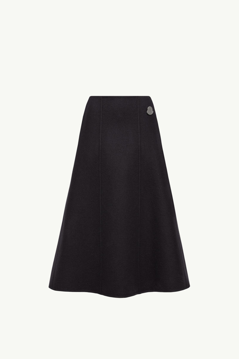 Moncler + JIL SANDER Wool Midi Skirt 1