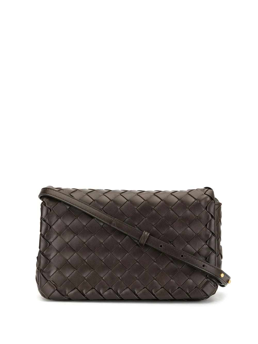 Intrecciato weave shoulder bag - 1