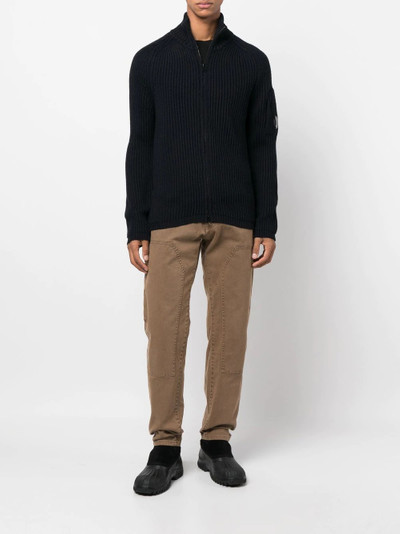 C.P. Company ribbed-knit zip-up sweater outlook