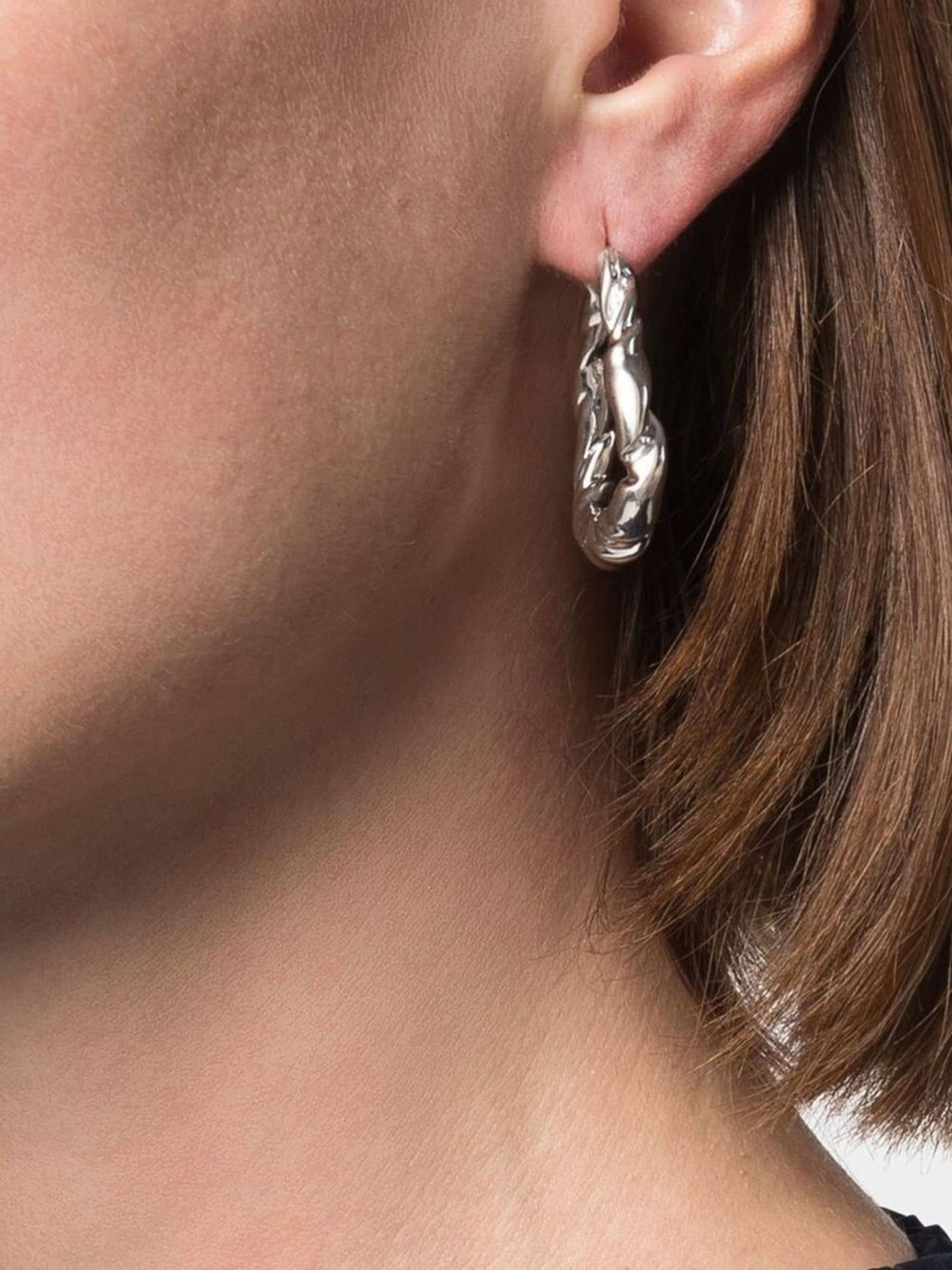 twist-detail hoop earrings - 4