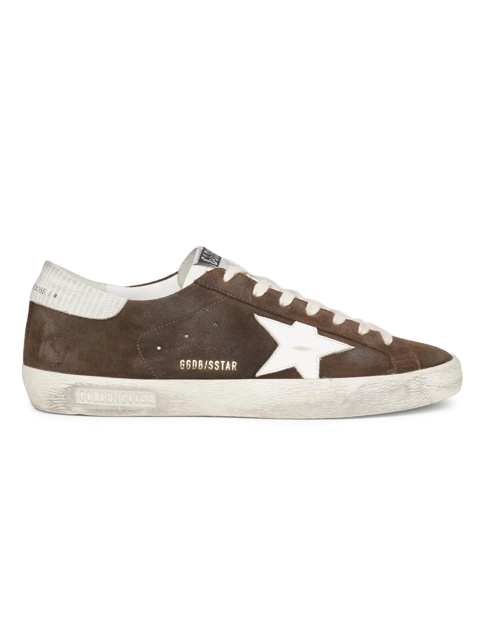 Unisex Super-Star Classic Leather Sneakers - Brown White - 1