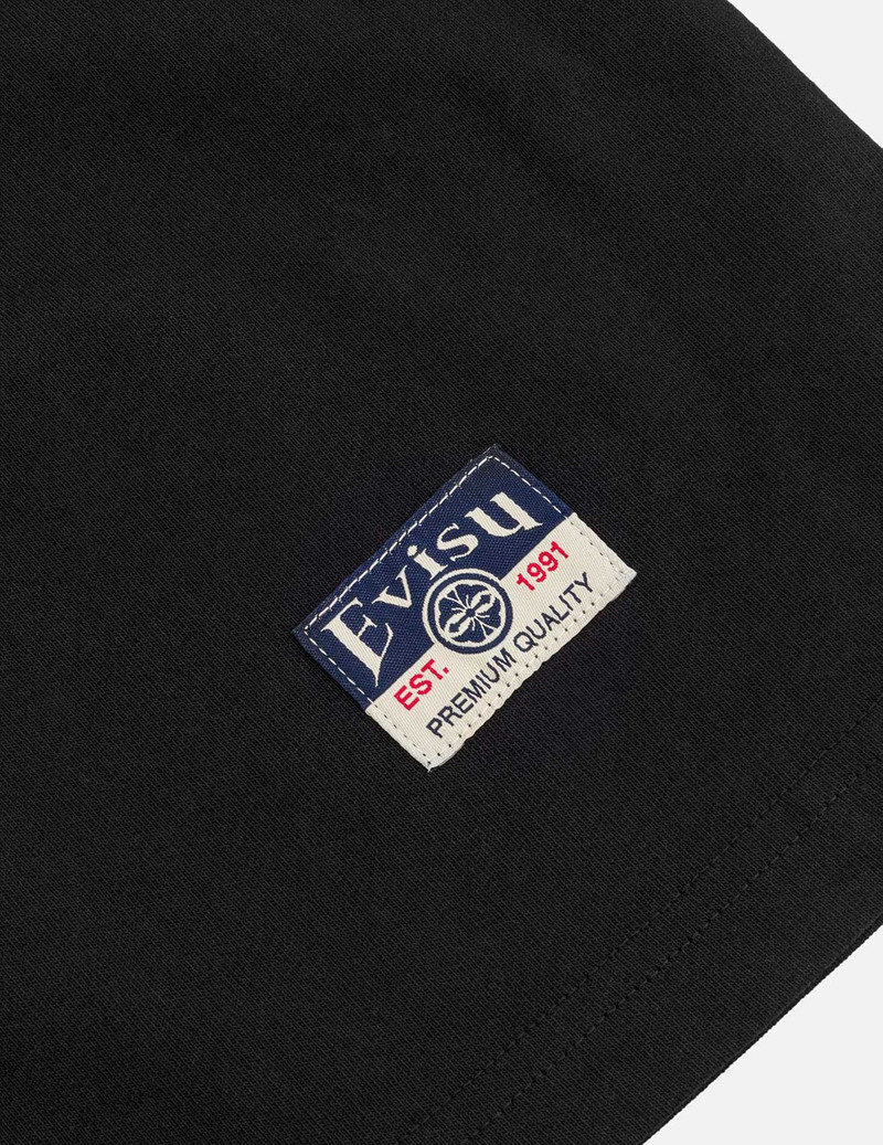 Logo and Ninja Daruma Daicock Print Loose Fit T-shirt 8