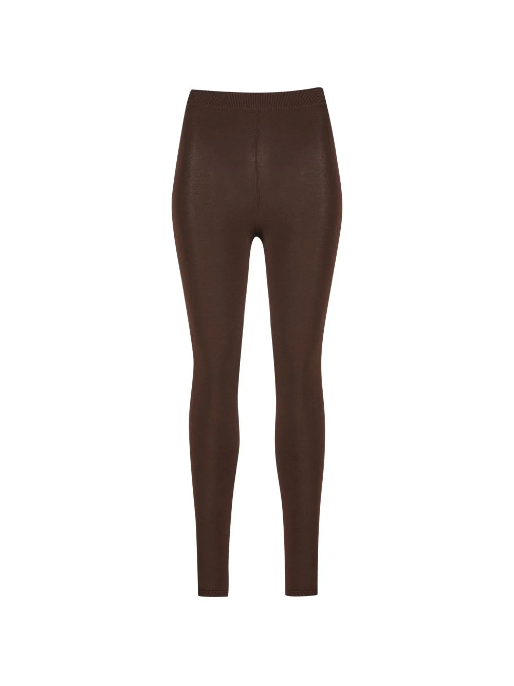 logo-embroidered ribbed-waistband leggings - 1