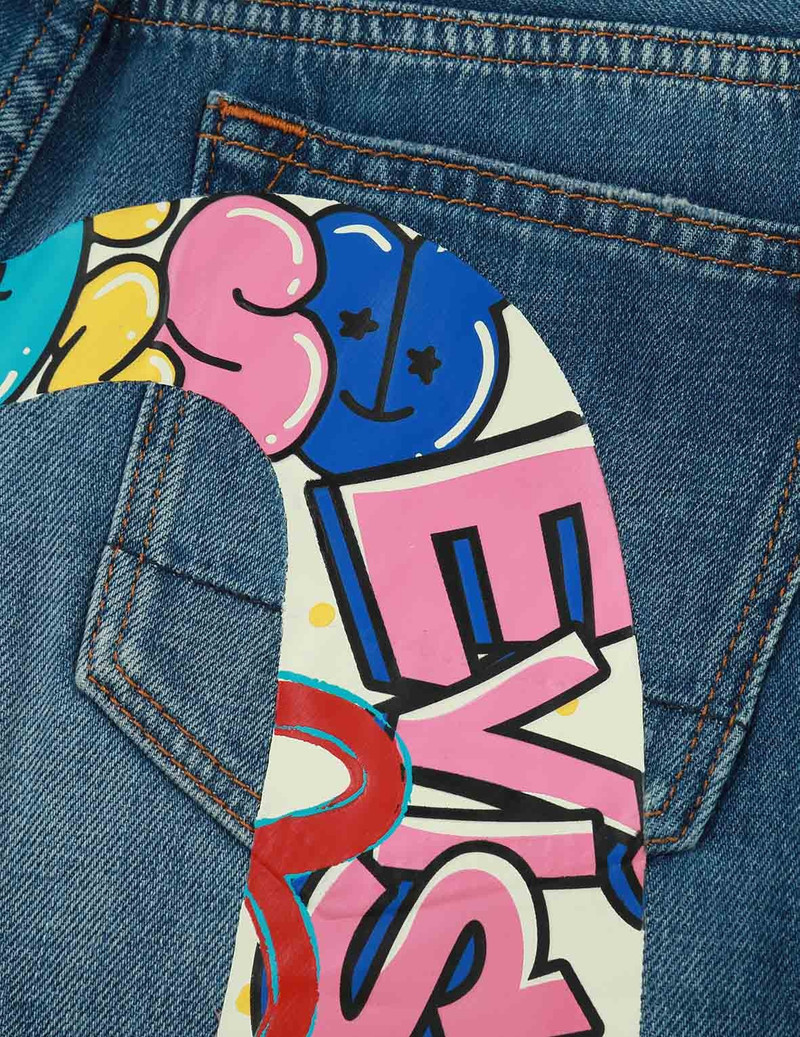 GRAFFITI DARUMA DAICOCK PRINT DENIM 시트 7