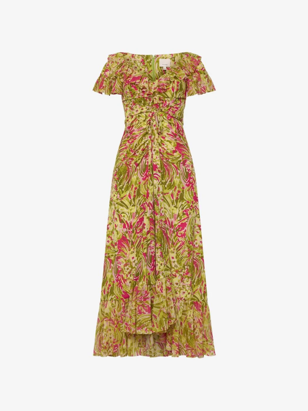 Daisy Swirl ruffled dress - 1
