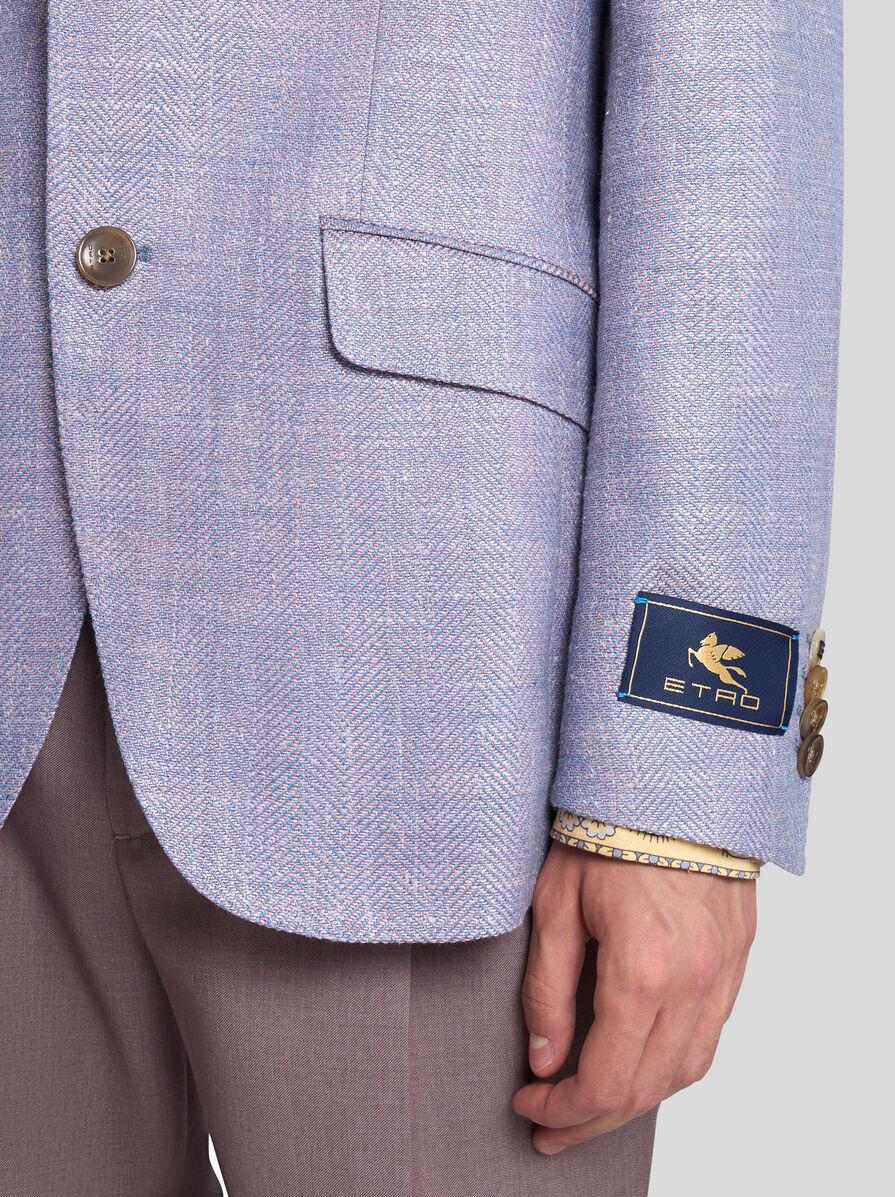 WOOL-BLEND HERRINGBONE BLAZER - 2