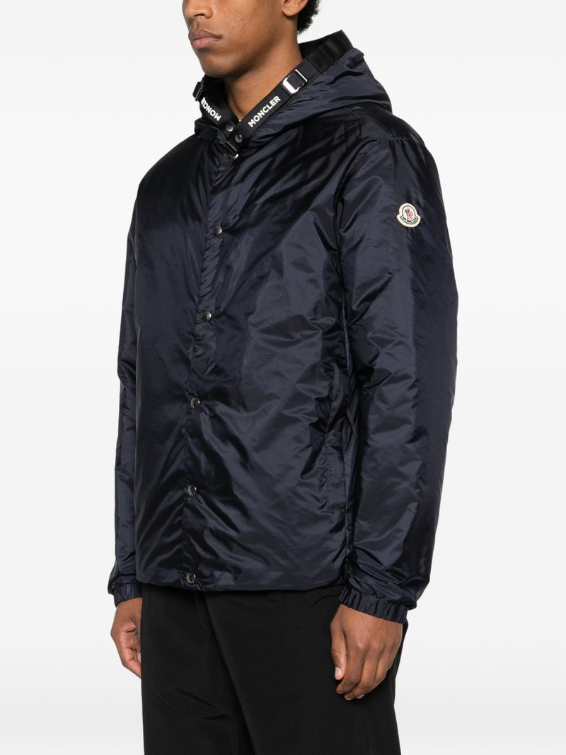 hooded press-stud-fastening jacket 3