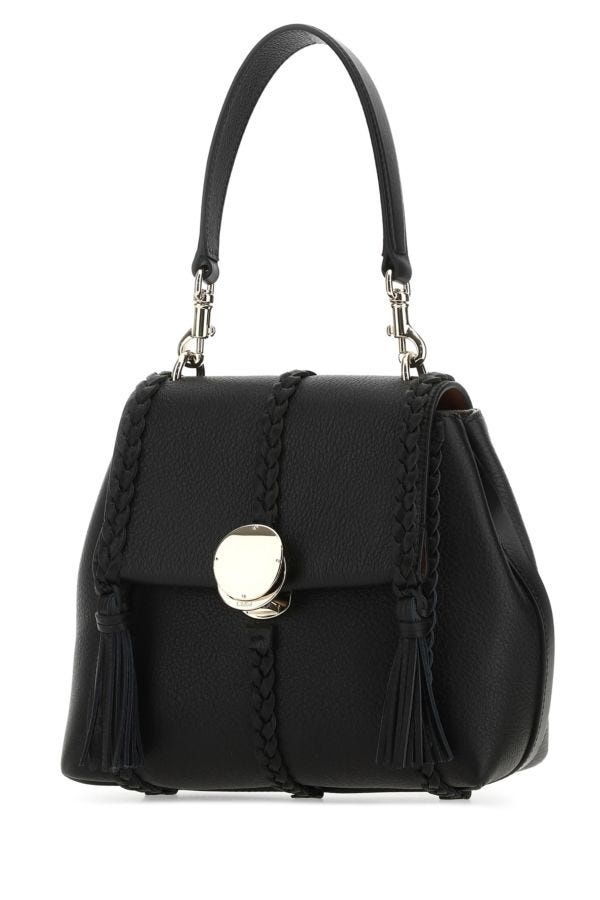 Chloe Woman Black Leather Small Penelope Handbag - 2