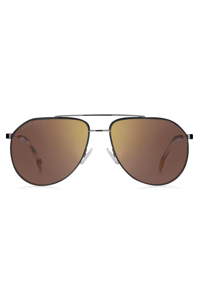 FORK-TEMPLE SUNGLASSES WITH HAVANA END TIPS 3