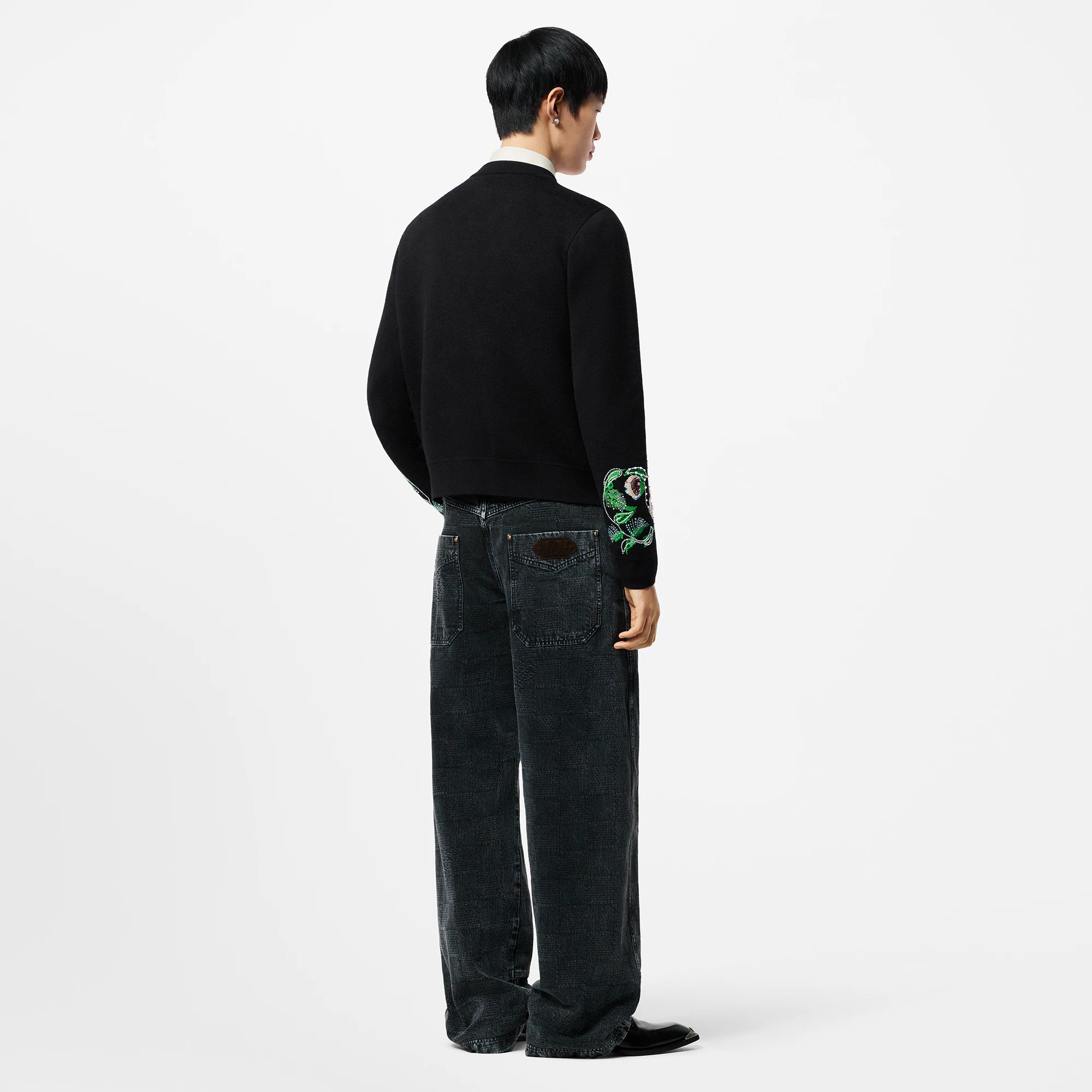 Embroidered Merino Wool Cardigan - 3