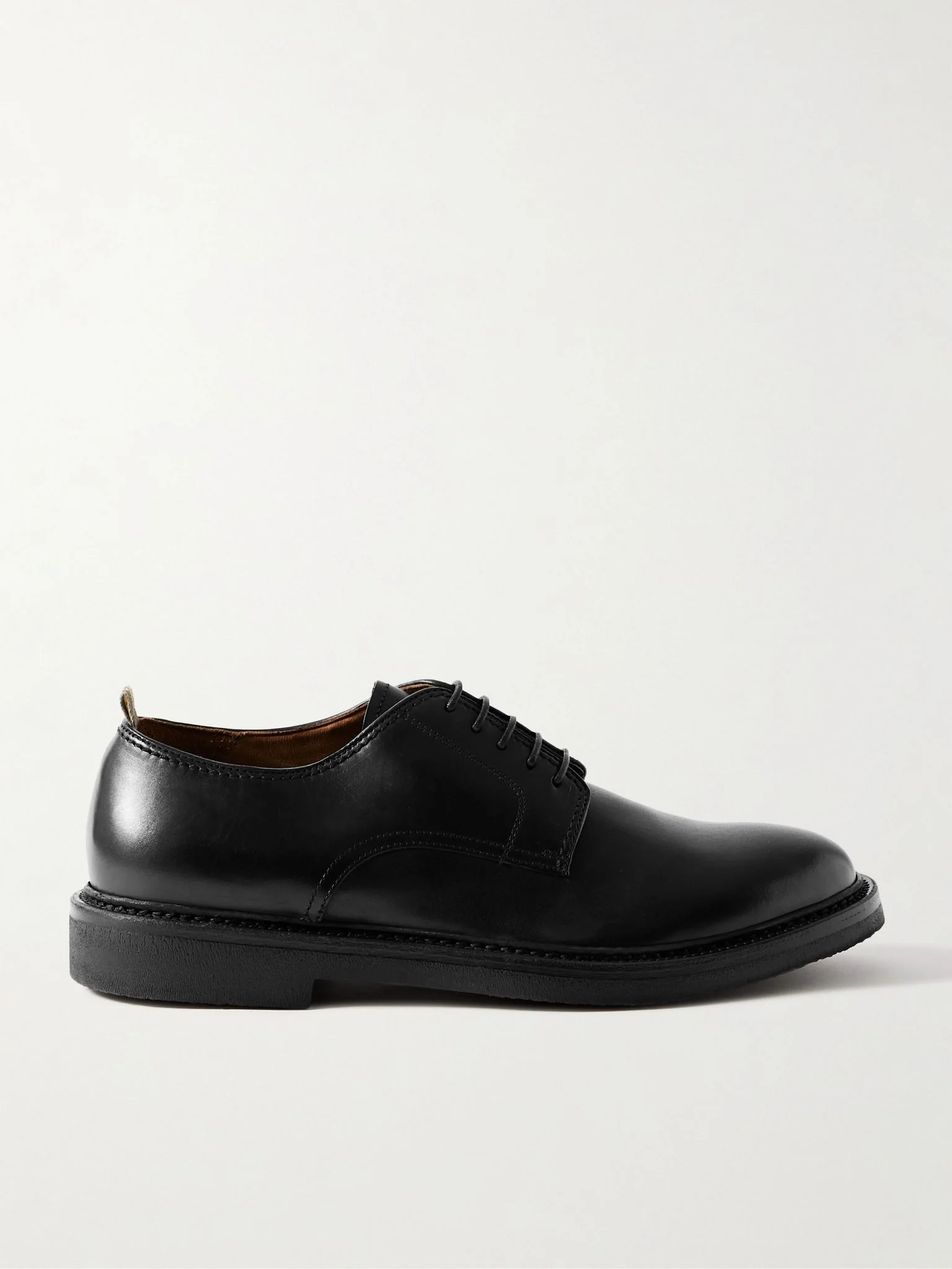 Hopkins Flexi 208 Deerskin Derby Shoes Black - 1