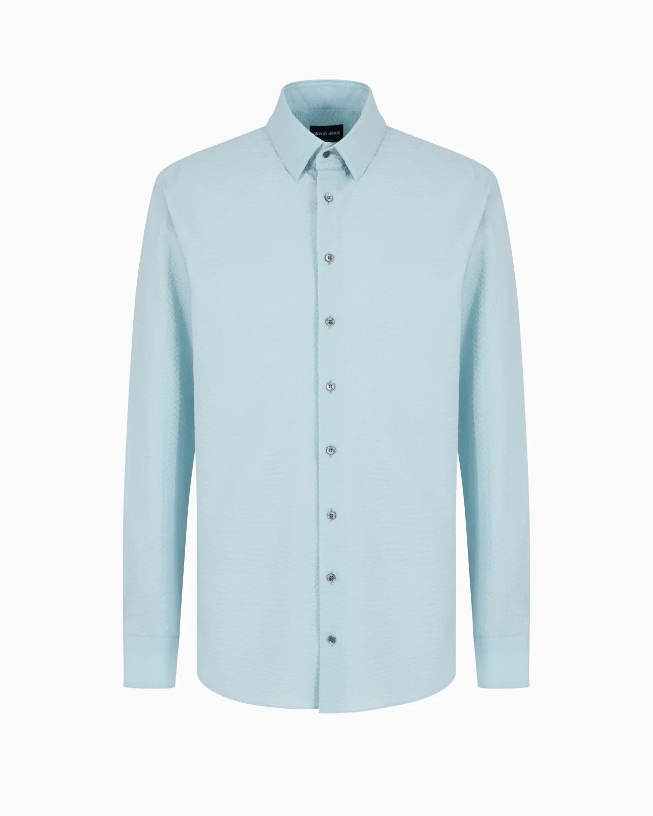 REGULAR-FIT COTTON-SEERSUCKER SHIRT - 1