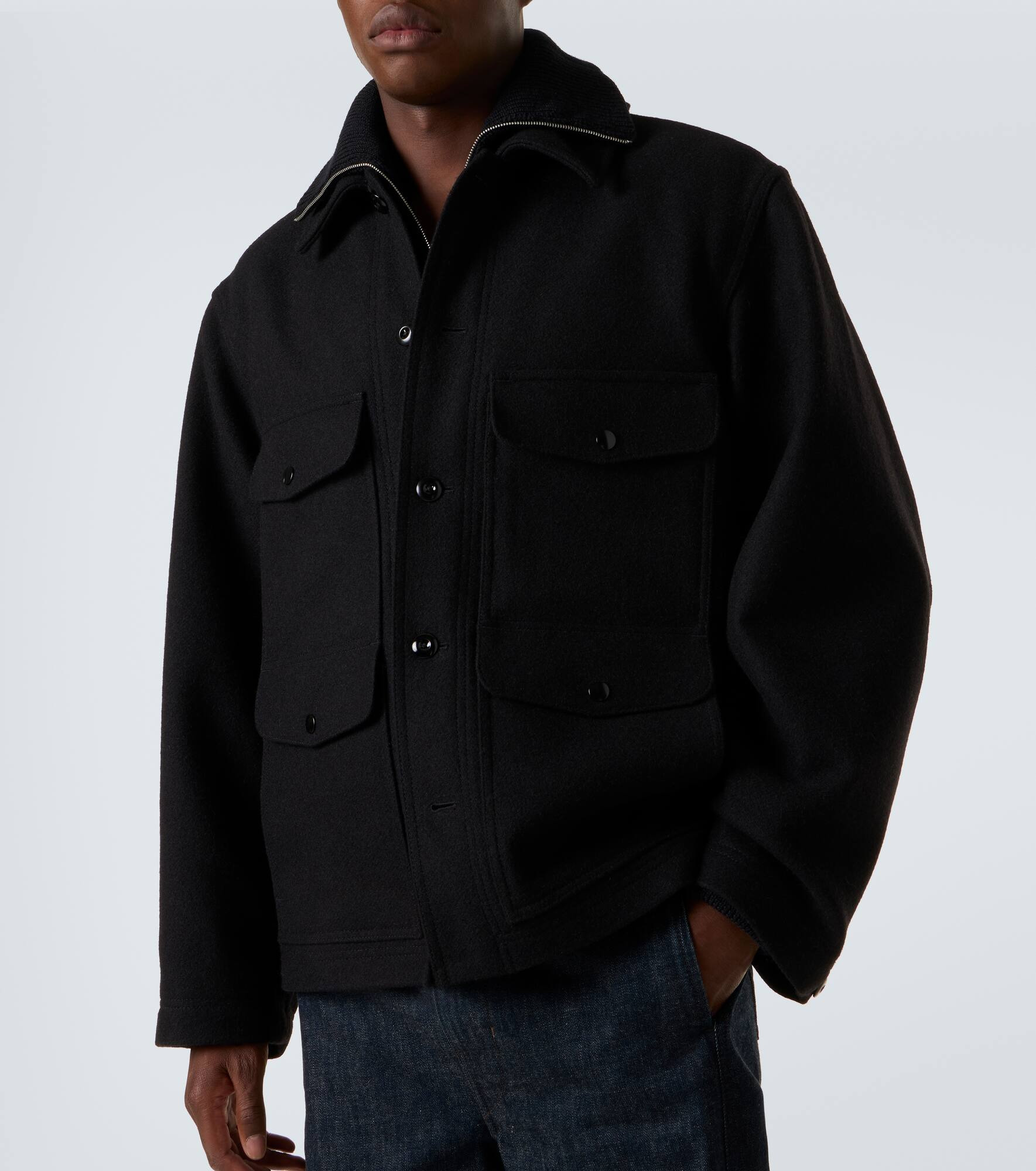 Wool felt field jacket - 5