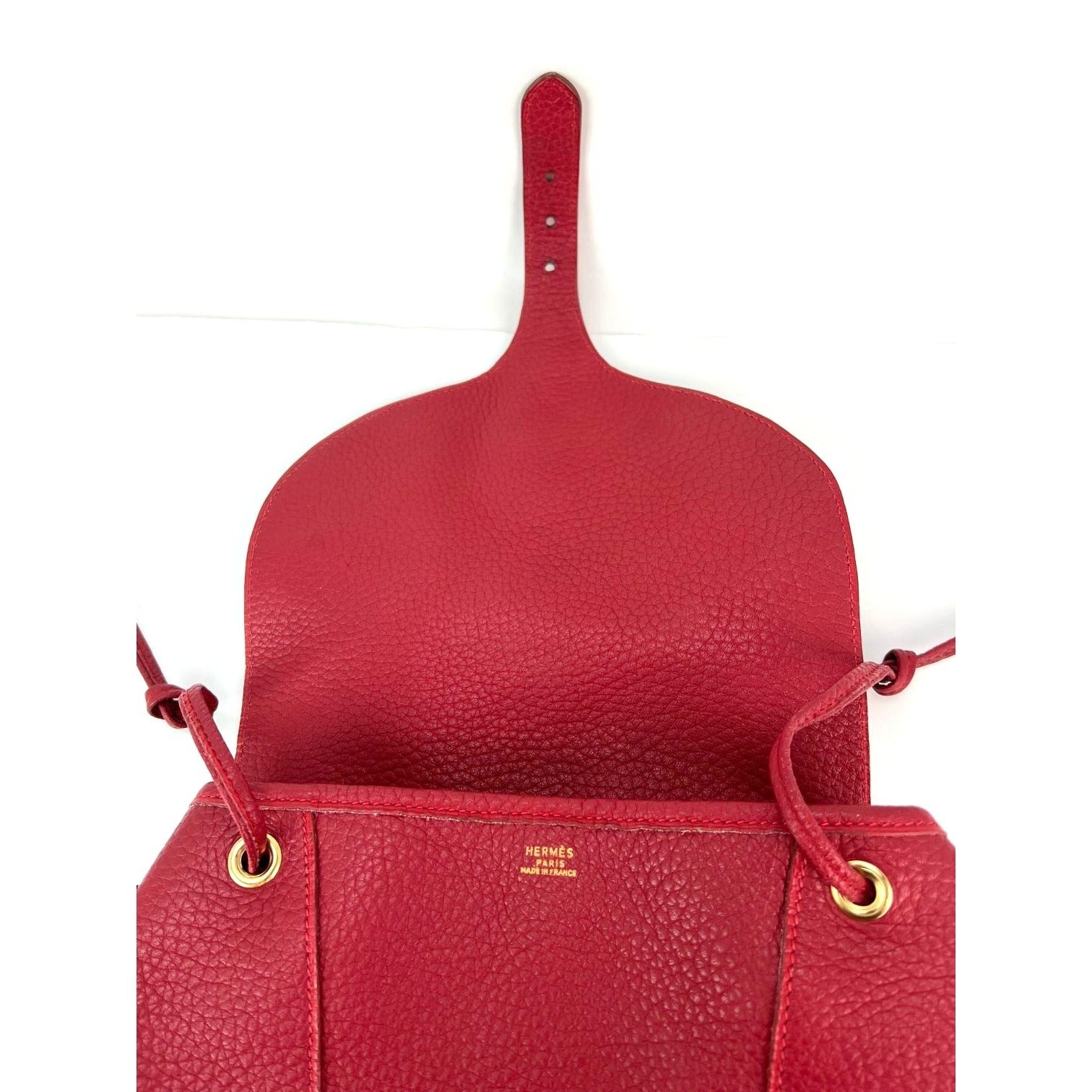 Hermes Scarlet Leather Backpack Hermès Hermes Vintage Red Leather Backpack | gmayer1  main image 4