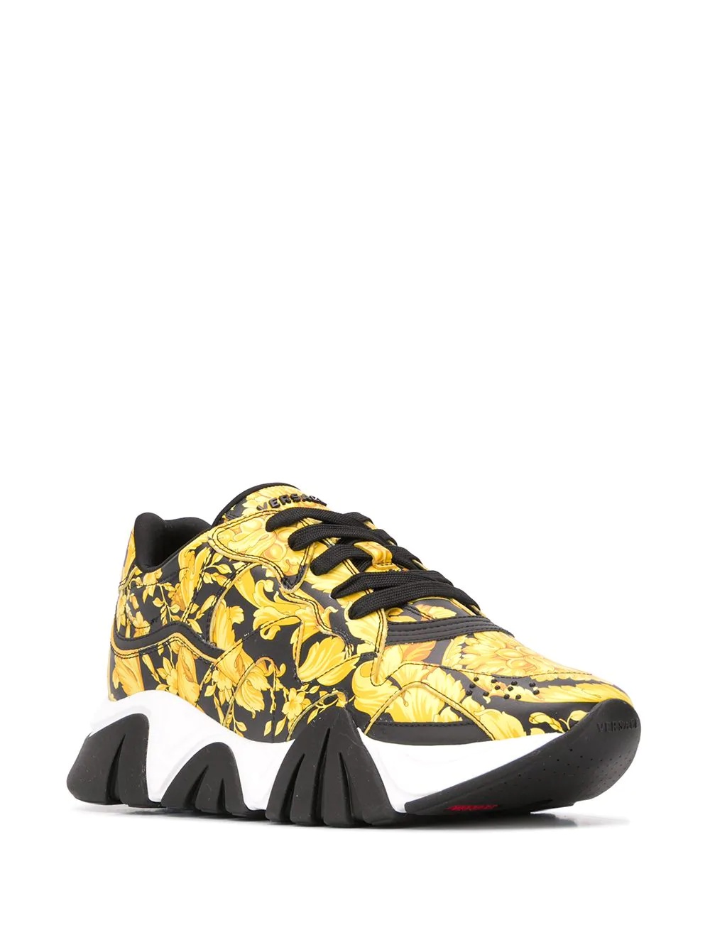 Squalo Barocco-print sneakers - 2