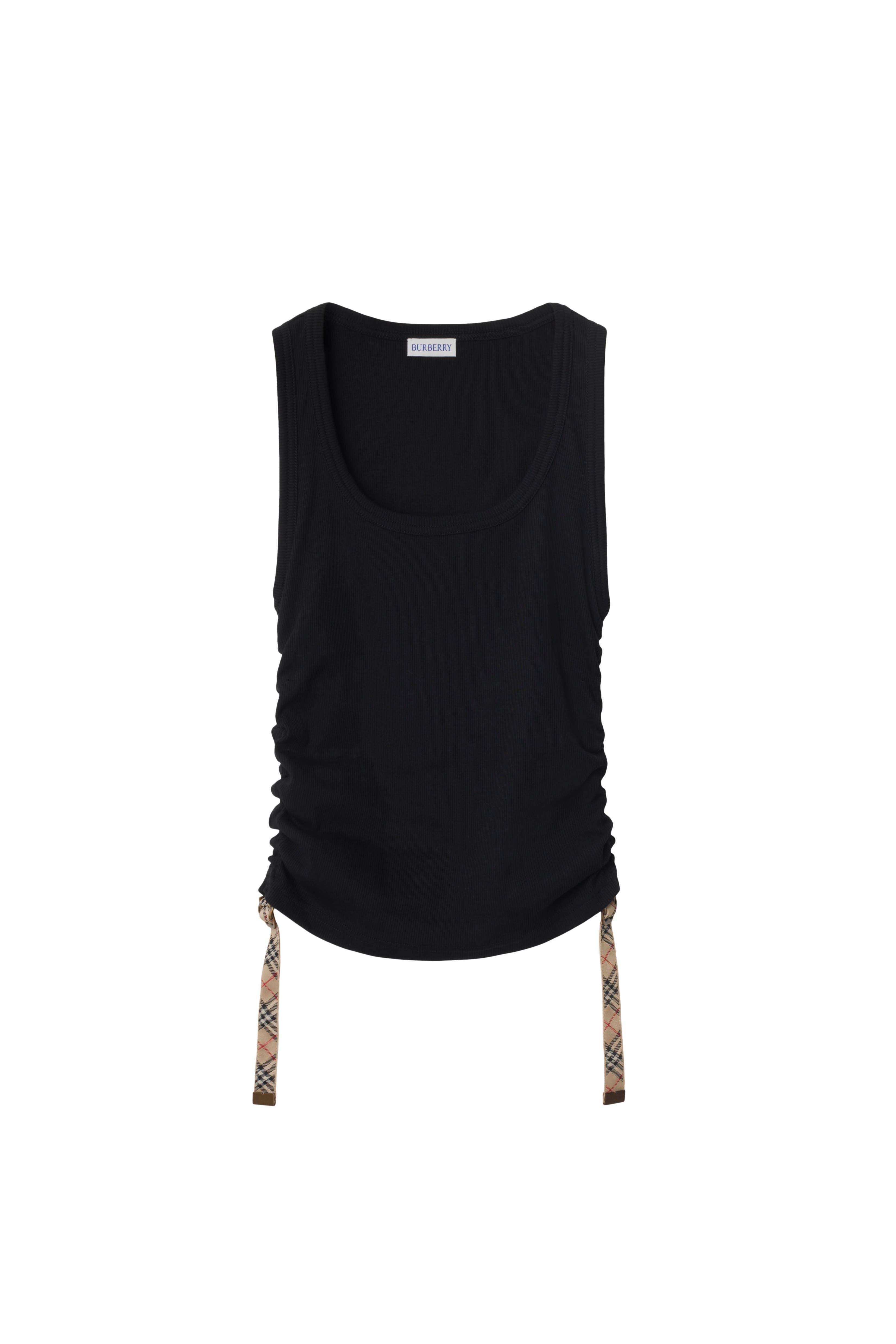 burberry Festival Cotton Blend Tank Top in Black at Nordstrom - 4