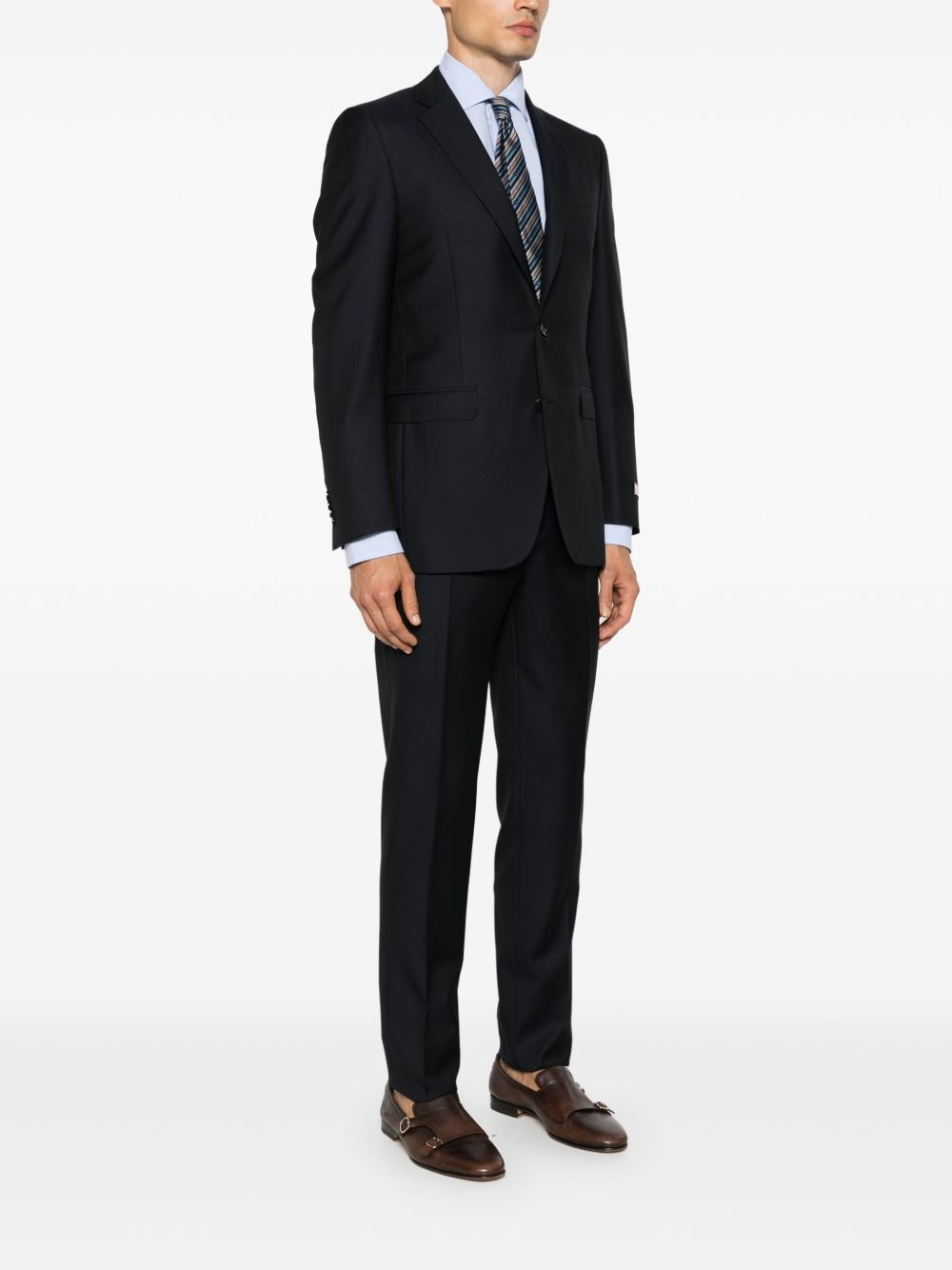 single-breasted wool suit - 3