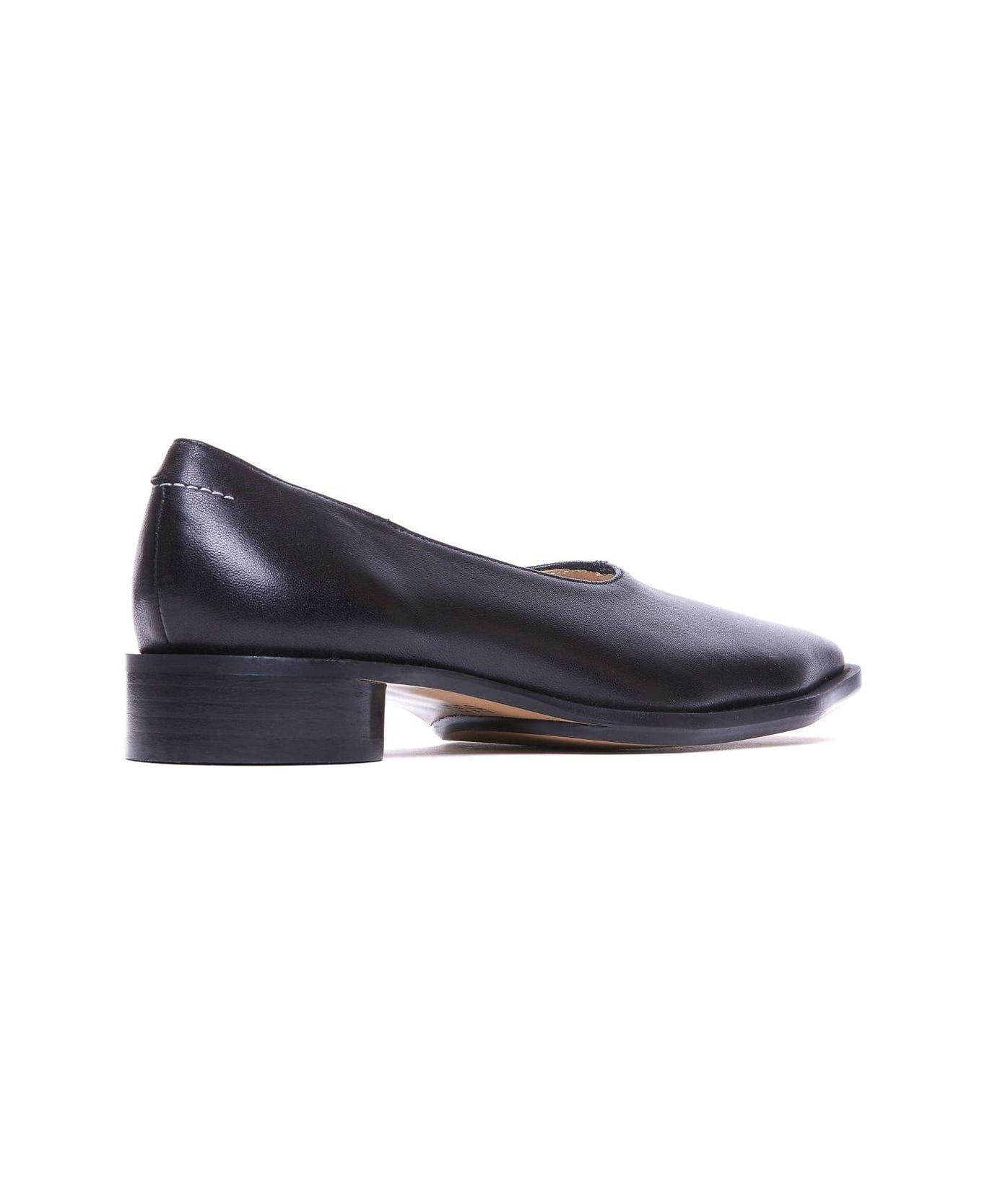 Square Toe Slip-on Ballerinas - 2