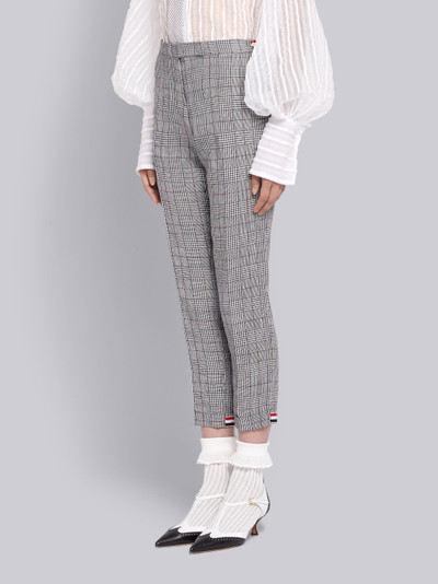 Thom Browne Black And White Crisp Linen Menswear Skinny Fit Trouser outlook