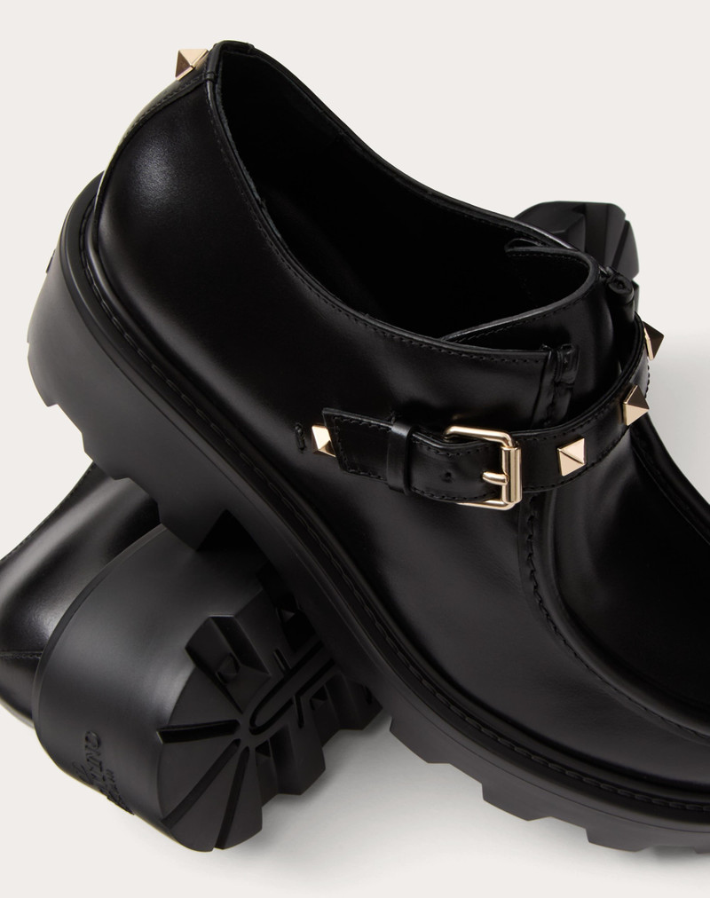 ROCKSTUD SINGLE MONK STRAP IN CALFSKIN 55MM 5