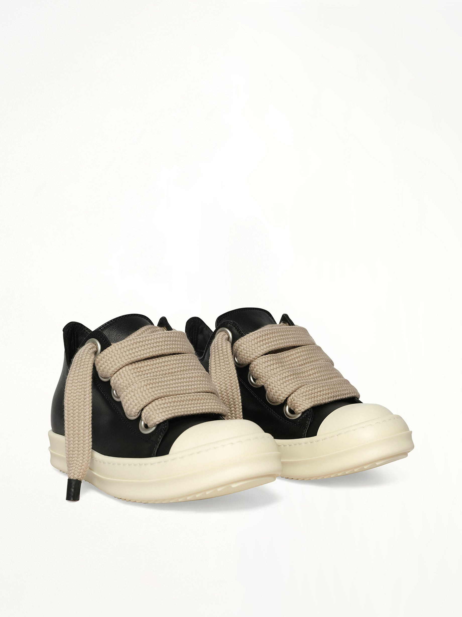 Jumbolace Low Sneaks in Black/Milk/Milk - 2
