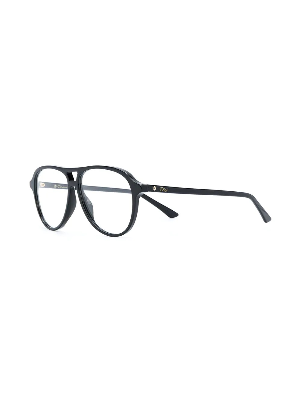 aviator-style round frame glasses - 2