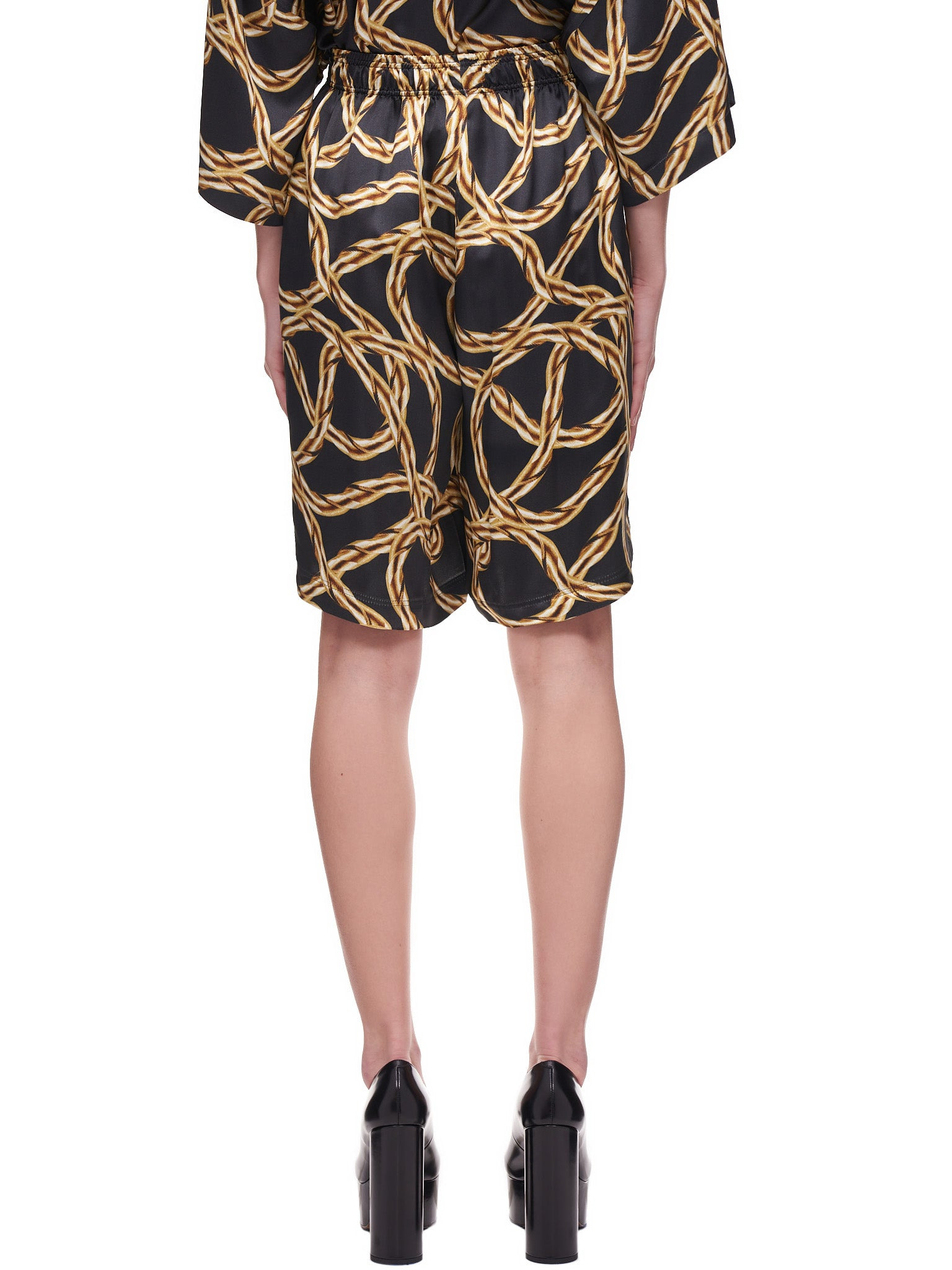 Gold Chain Fluid Shorts - 3