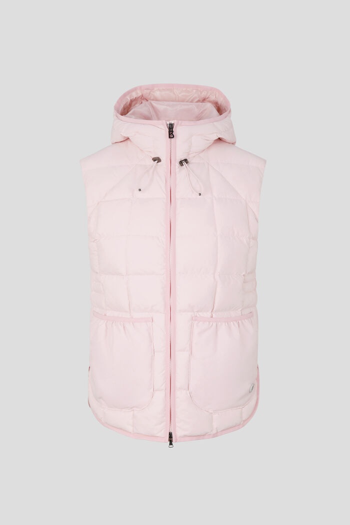 Lene Lightweight down waistcoat in Pink - 1