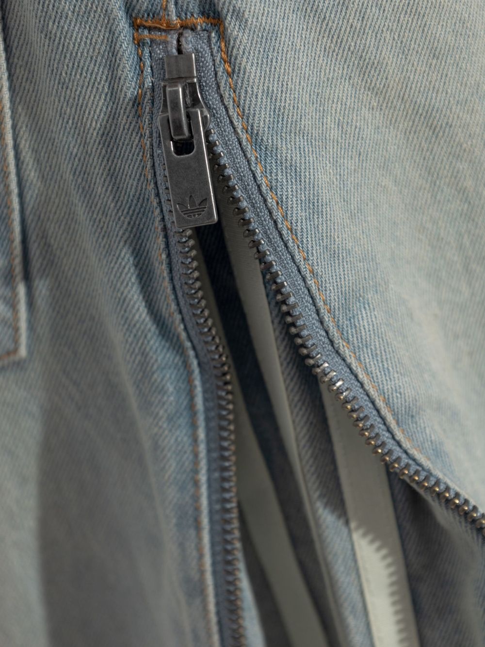zip-detail wide-leg jeans - 5
