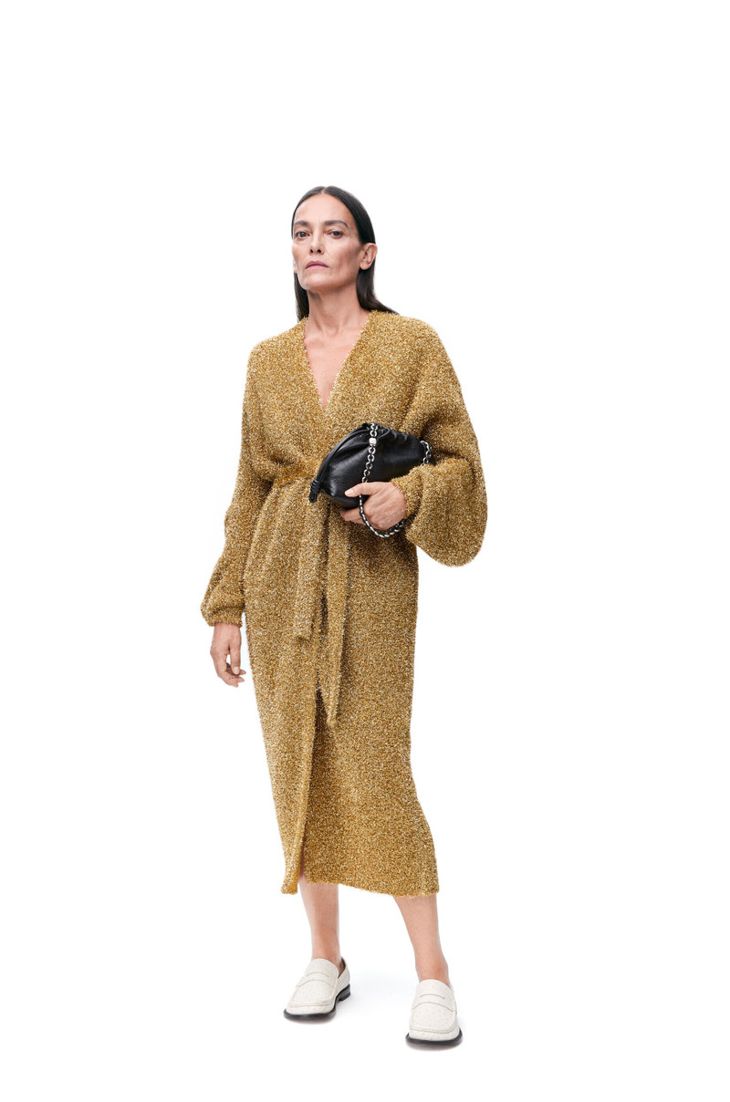 Loewe Long cardigan in lurex outlook
