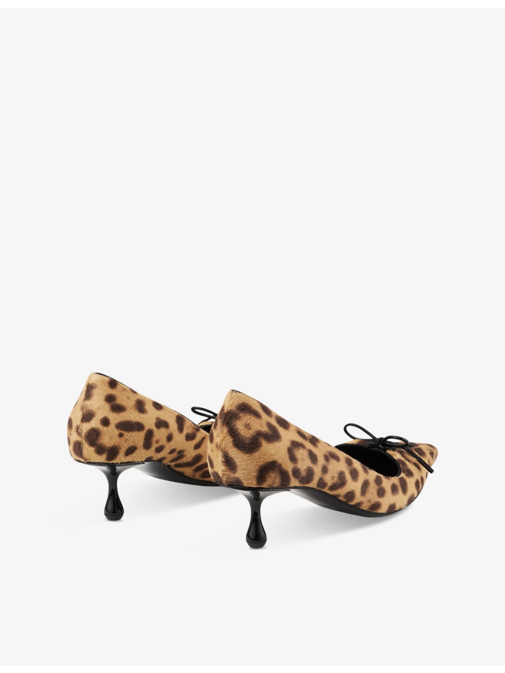 Scarlett 50 leopard-pattern calf-hair courts - 4
