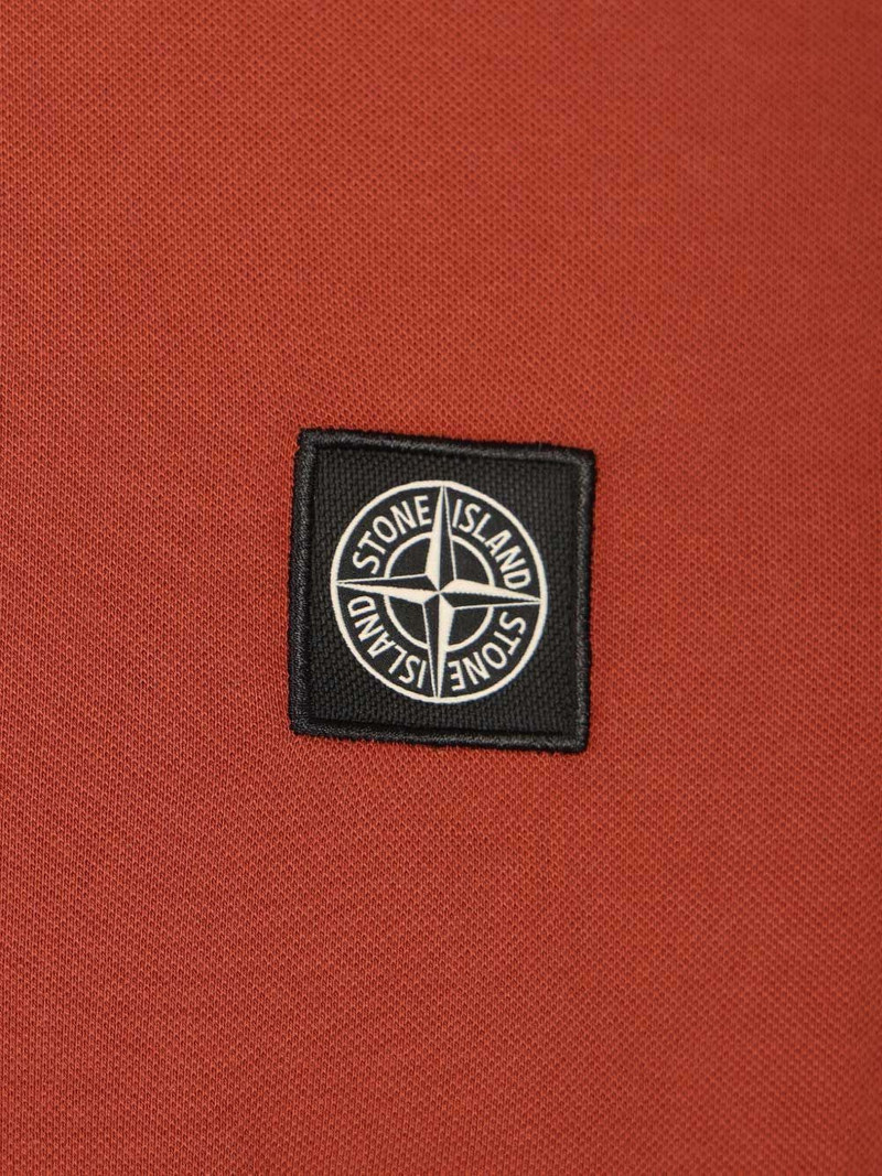 logo patch slim polo shirt 3