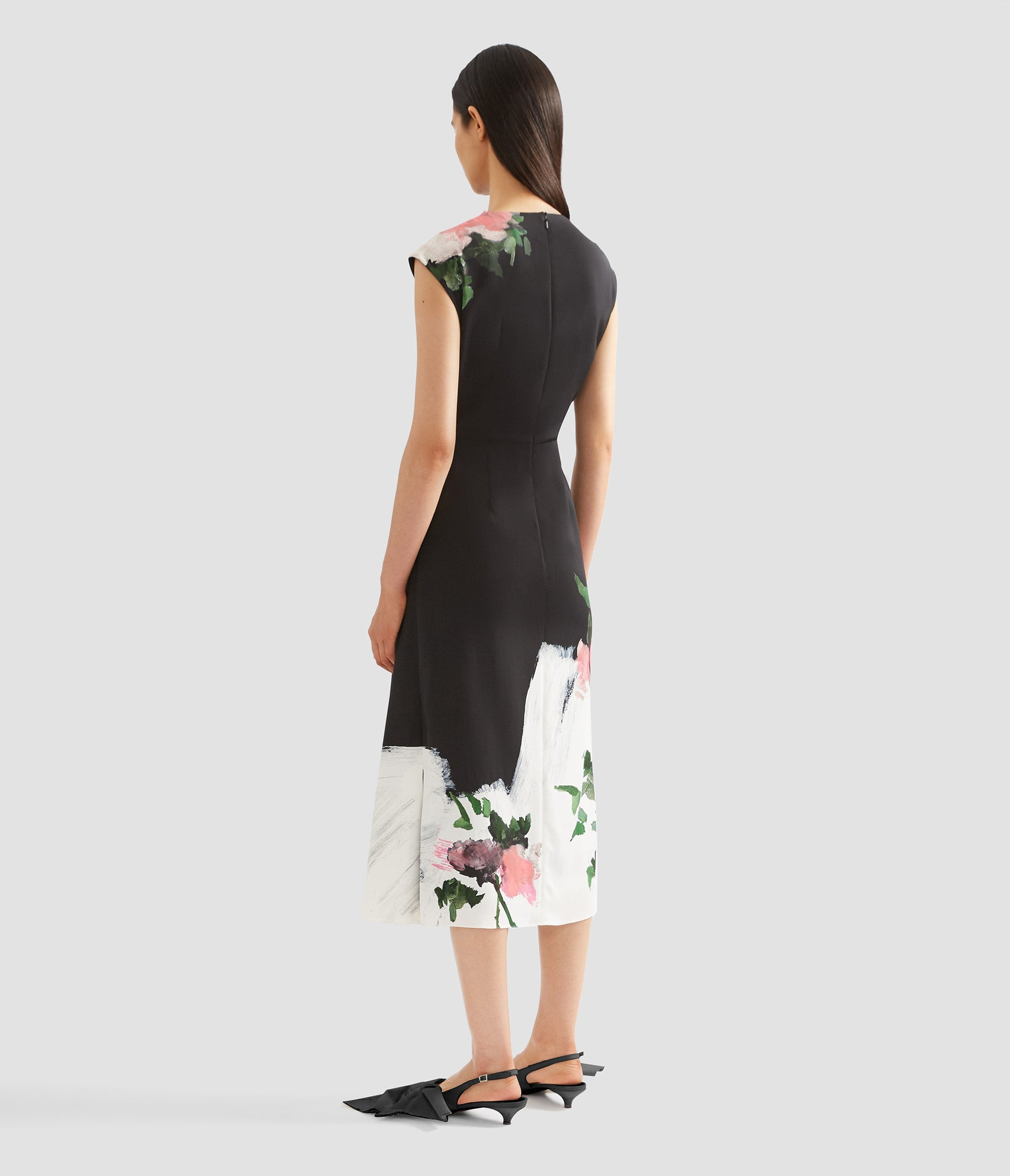 SHORT SLEEVE MIDI DRESS - 2