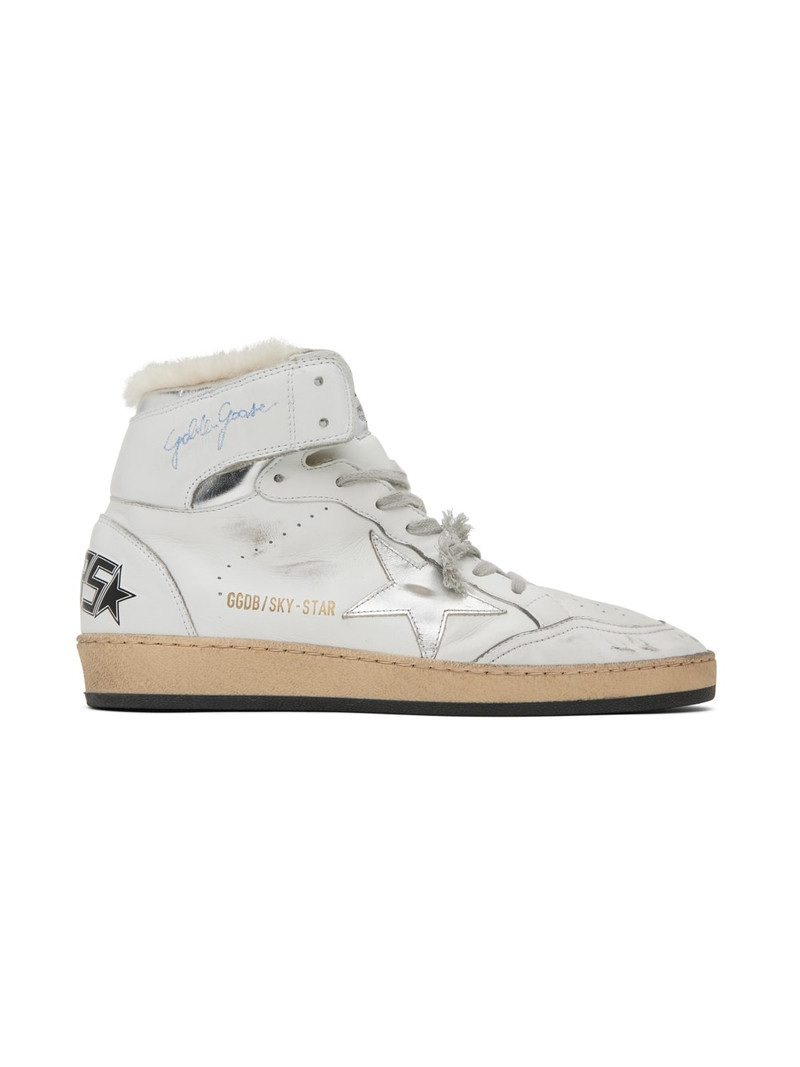 White Sky-Star High-Top Sneakers 1