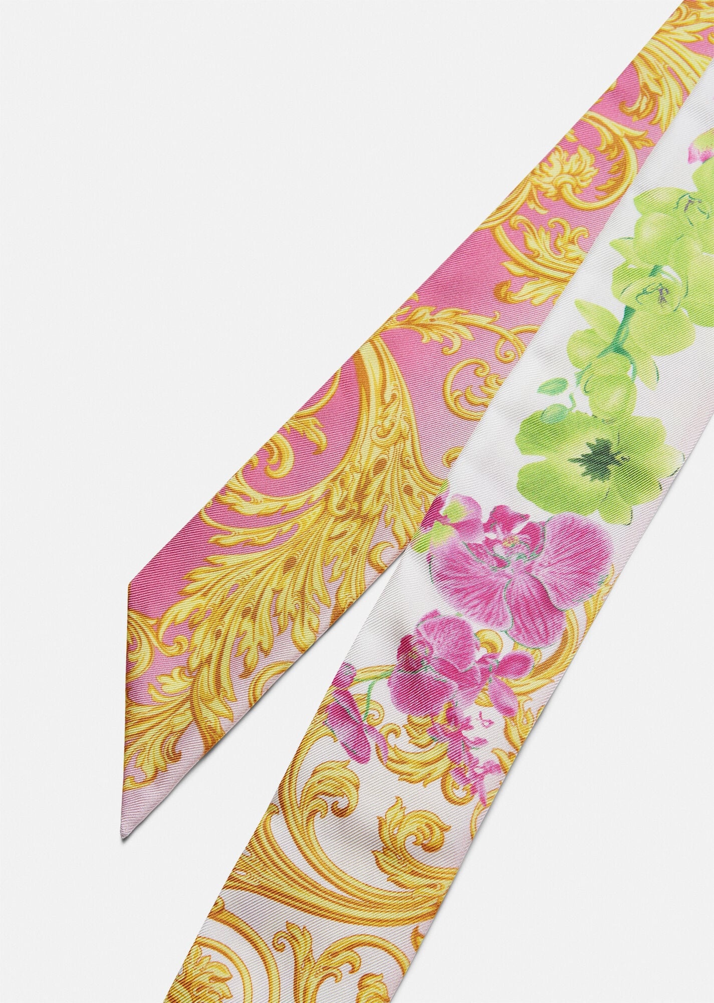 Medusa Orchid Silk Scarf Tie - 2
