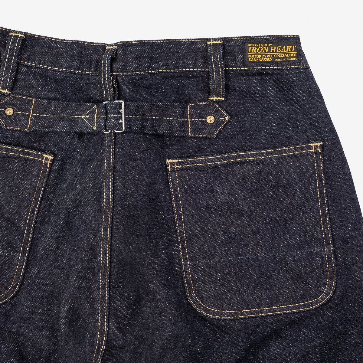 IH-728-IND 14oz Selvedge Denim Work Pants - Indigo - 7